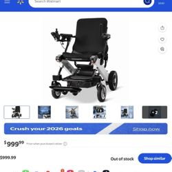 Electric wheelchair for small cars—used only once.