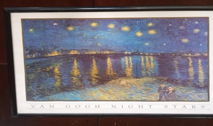 Framed Van Gogh 'Starry Night'