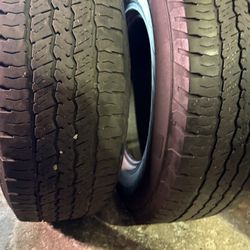 LT275/70R18 10 ply 4 used tires continental 