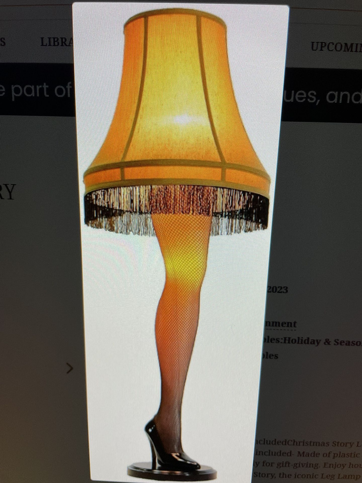 A Christmas Story 50”leg Lamp