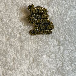 Jesus Is The Reason For The Season Lapel Pin Back