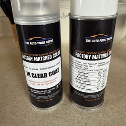 Grey paint for Honda pilot and clear coat