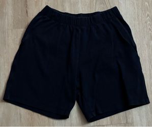 Womens Lands' End Navy Blue Shorts (S 6-8)