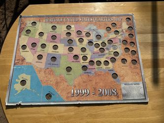 Heritage U.S. Quarter Map - $5