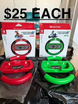 Nintendo Switch Joy Con Racing Wheel Mario Kart 8 Deluxe $25  EACH (NO TRADES)