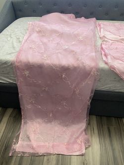 Girls 80” Curtain Panel & x3 Valances