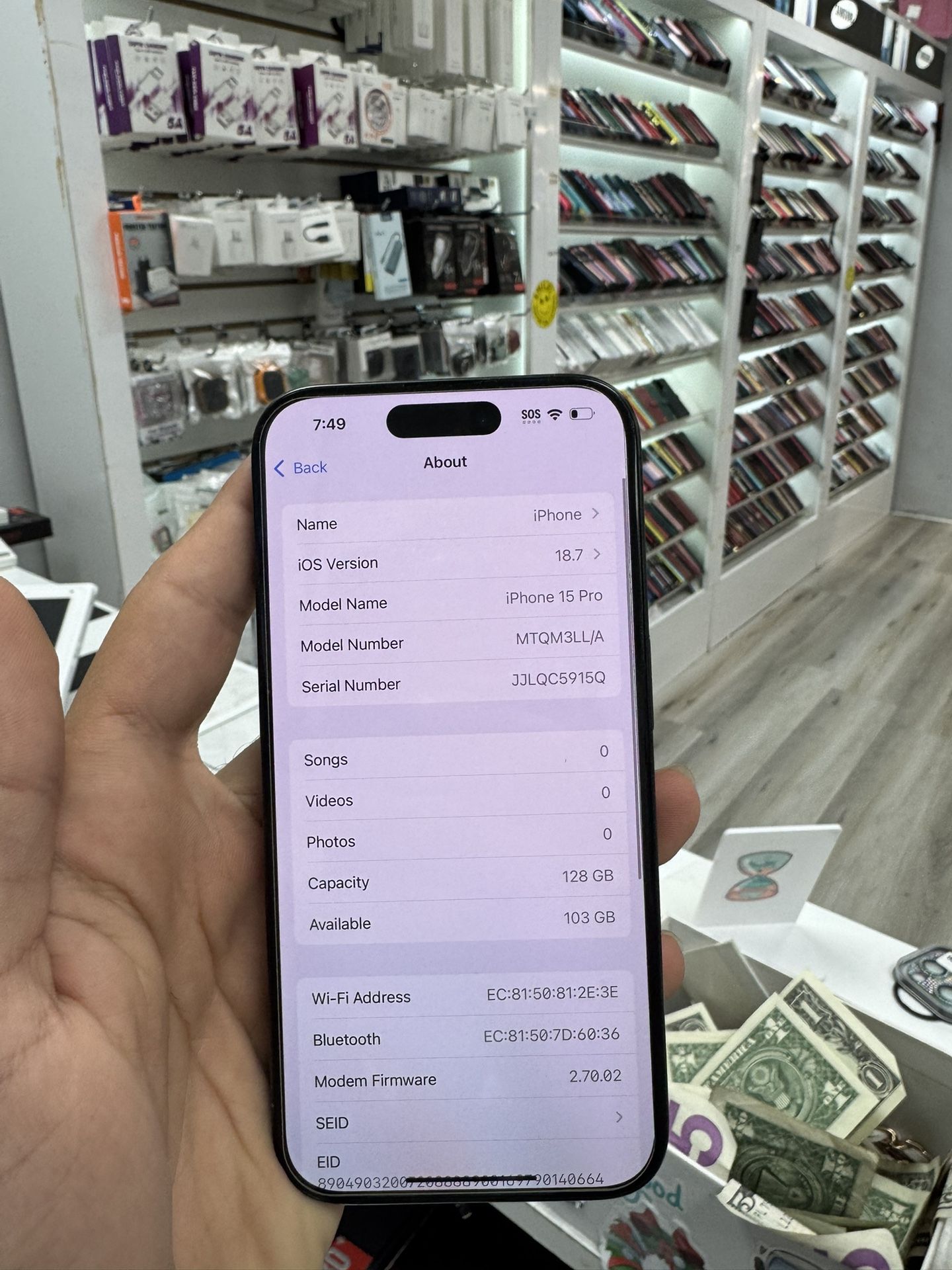 Iphone 15 Pro 128GB ATT Cricket