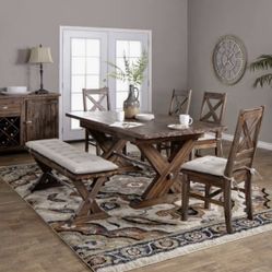 Dining Table Set - Farmhouse Style