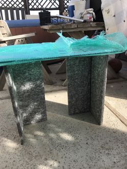 Stone Marble Glass Coffee/End Table