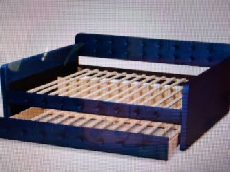 Blue Velvet Daybed
