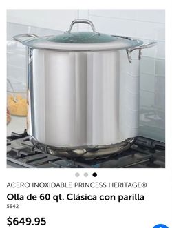 Princess Heritage Stainless Steel Stock Pot 60 Qt