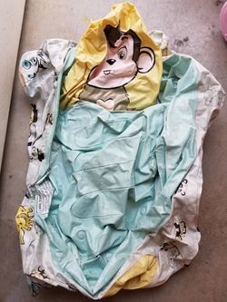 Bibs, bath tub/pool and diaper bag