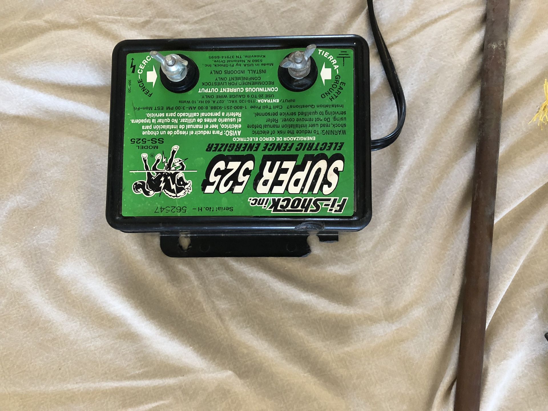 Fi-shock super 525. Electric fence
