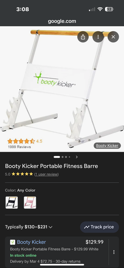 Like New Booty Kicker Plus Portable Fitness Barre with Accessories - Six Mile, SC