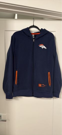 Denver Broncos NFL Full-Zip Hoodie Size Medium