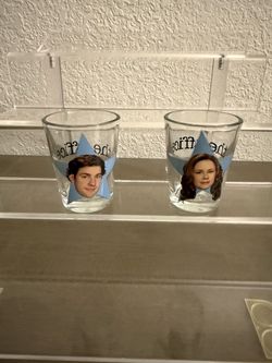 The Office Jim & Pam Shot Glass Set