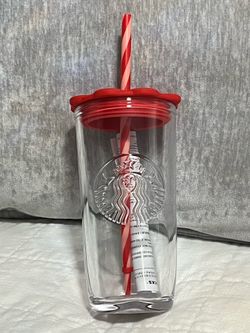 Starbucks heart glass cup