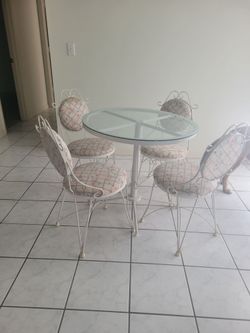 Dining Set/ Wrought Iron