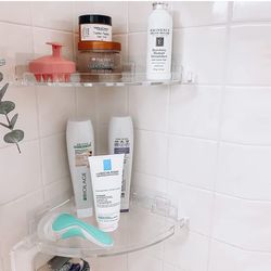 Acrylic Corner Shower Shelf