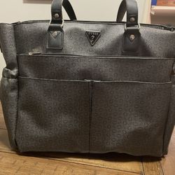 guess diaper bag brown