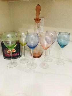 Wine Glasses & Decanter Set