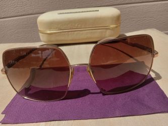Stella Mccartney Butterfly Sunglasses Rose Gold Frame