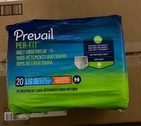 Prevail PER-FIT Daily Underwear – Large (44”–58”) – 20 Count – NEW/SEALED