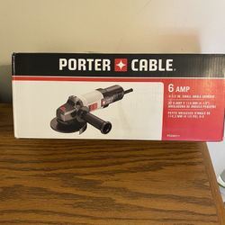 Nib Porter Cable 6 Amp Small Angle Grinder 