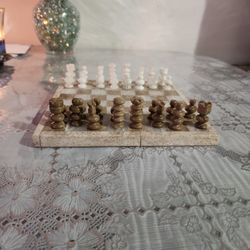 Fully Natural Marble Chess Set