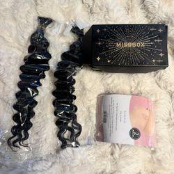 Human Braiding Hair for Boho Braids Human Hair Braid Hair 2 Bundles/Pack 100g 18 Inch Deep Wave Boho Hair Braid 