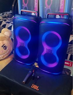 JBL Partybox Live 120 Portable Bluetooth Speaker ≠ Bass Boost, LED Lights, 160+ Watt, Wireless Microphone