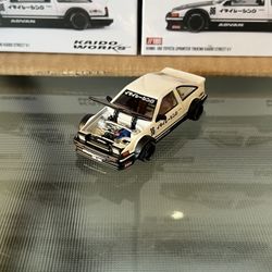 Mini GT x Kaido House 1:64 Toyota AE86 Sprinter Trueno Kaido Street White #180