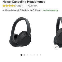 Sony - WHCH720N Wireless Noise Canceling Headphones - Black