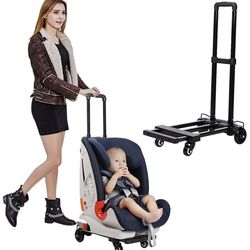 Car Seat Travel Carts, Stroller With Wheels For Air Travel, Light And Portable