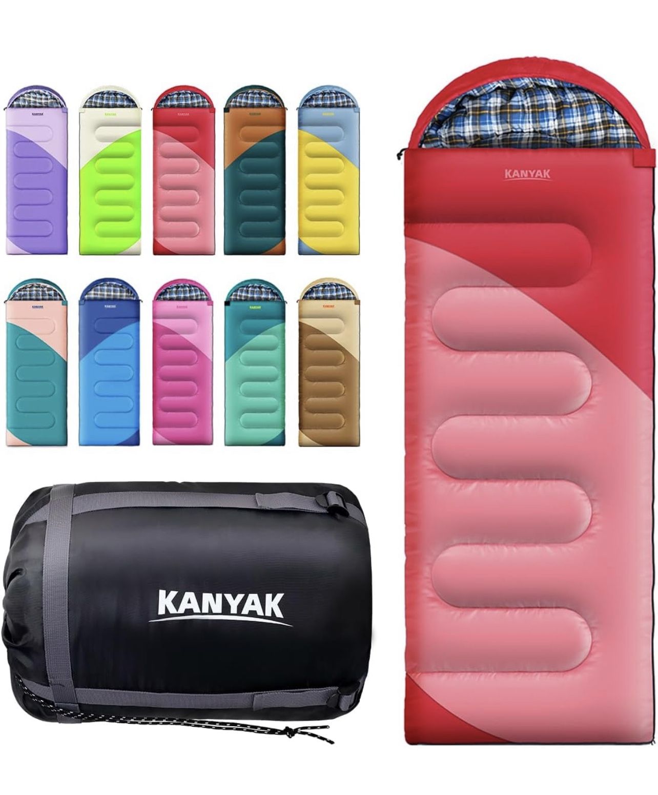 Camping Sleeping Bag, 32℉ Sleeping Bags