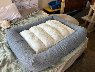 Kirkland Signature 32" X 42" Channeled Bolster Pet Bed