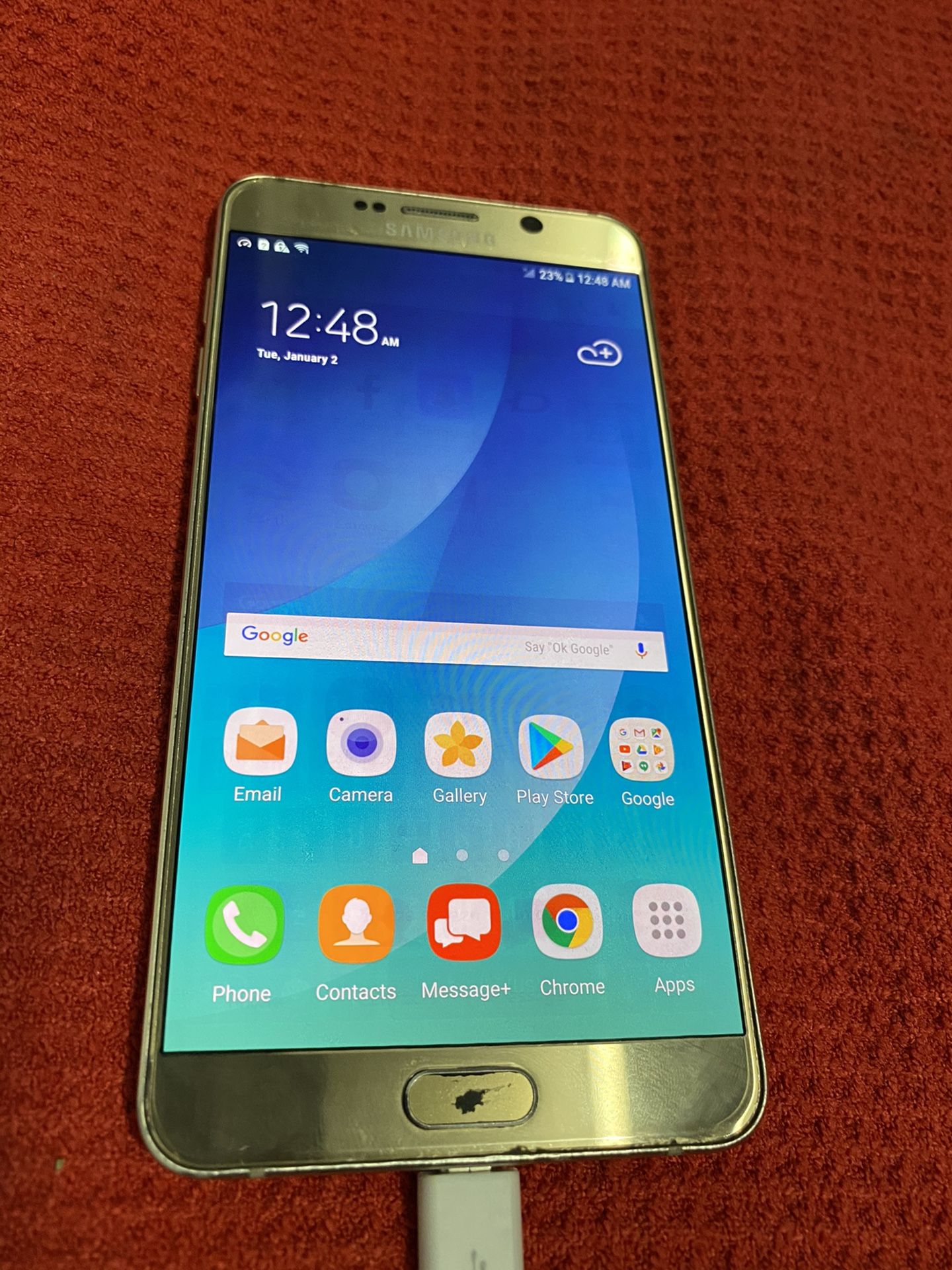 Unlocked Gold Galaxy Note 5 32gb