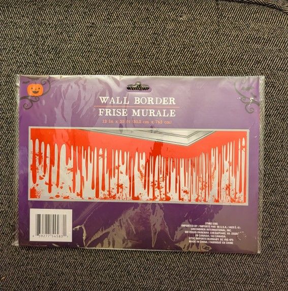 Halloween Blood Wall Border Party Decor