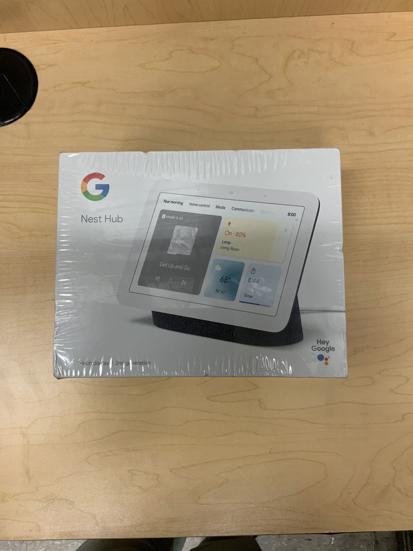 Google Nest Hub 7-Inch Display 2nd Generation - Chalk (GA01331-US) New/Sealed