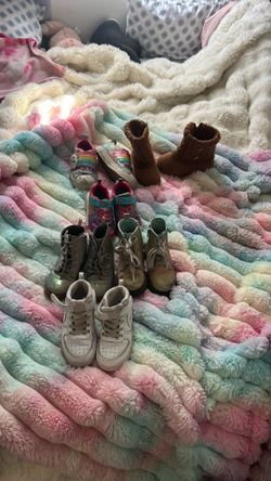 Girls Play Shoes Lot Sizes 8.5, 9, 10 & 12 – Sneakers, Boots & High Tops