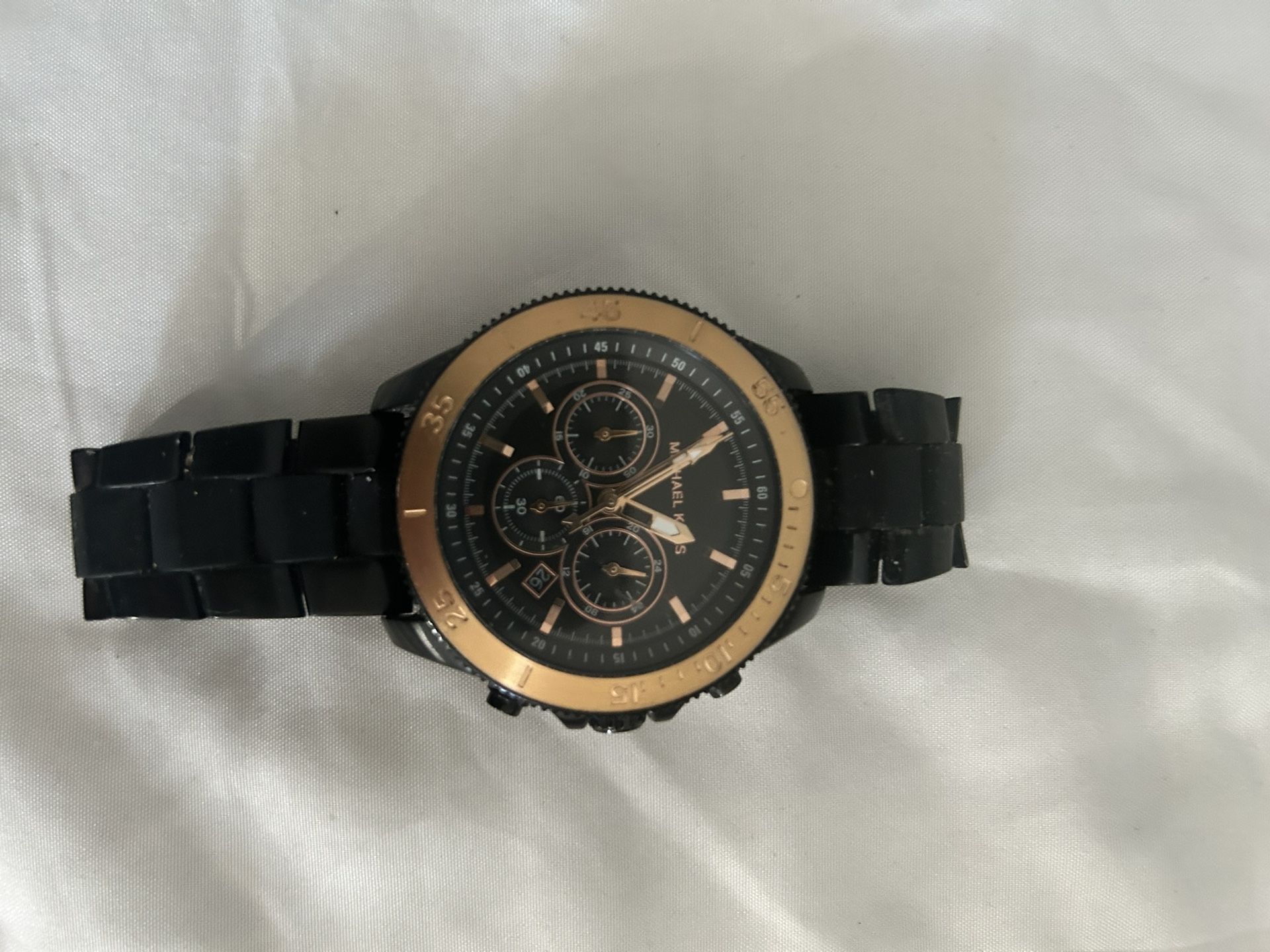 Men’s Michael Kors Oversized Theroux Black-tone Watch
