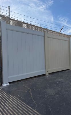 6ft, 7ft & 8ft tall vinyl privacy fence materials.