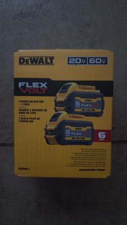 Dewalt FlexVolt 6AH Pack Of 2 Batteries