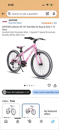 Joystar Lubbock Kids Mountain Bike Pink