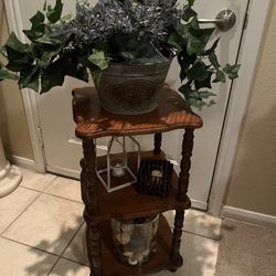 Absolutely Gorgeous Solid Wood Shelf Side Table And Decor Katy This Morbing Then Lake Conroe  