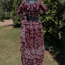 African Ankara Skirt And Top