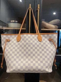 Louis Vuitton Neverfull Damier Azur Tote Bag