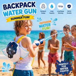Kids Backpack Water Gun – Summer Outdoor Water Toy