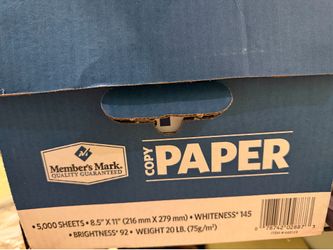 Full Case Member’s Mark Copy Paper $25 OBO