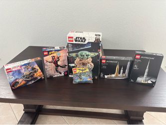 Rare Lego Sets Bundle, Not Manufactured For Years (SINCE 2017)  : Baby Yoda/The Child, ghost rider, miles morales, new york city, burj khalifa, the jo